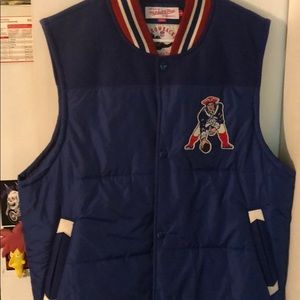 Mitchell and ness throw back New England patriots